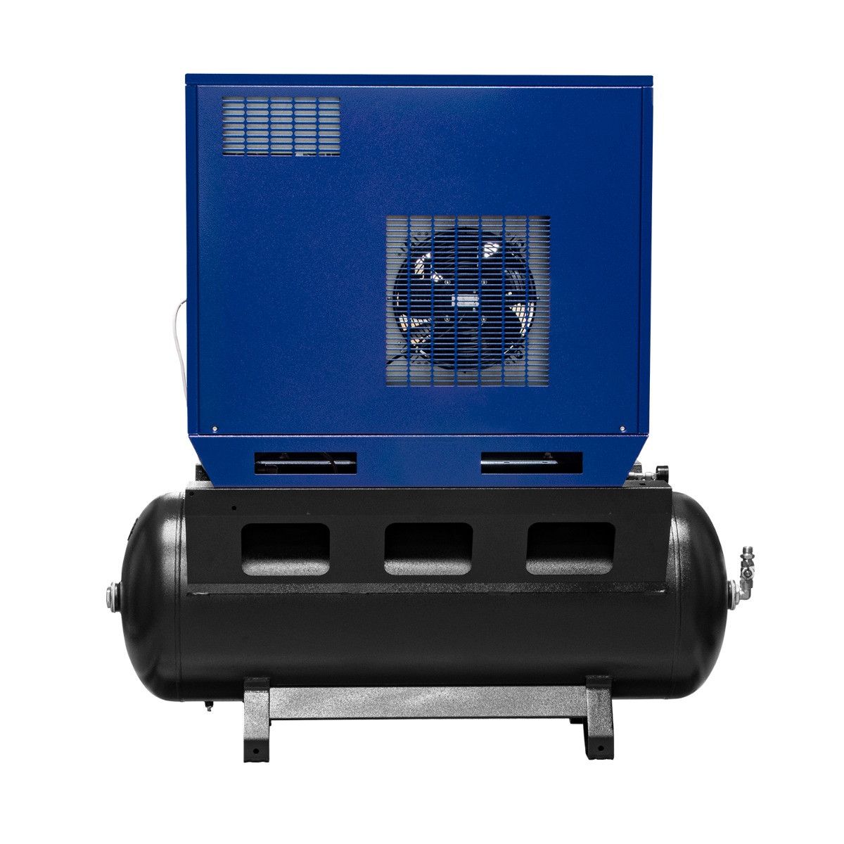 Airpress cichy kompresor dwutłokowy APZ 900-270S 10 bar 7.5 KM/5.5 kW 872 l/min 270 l - połączenie gwiazda-trójkąt