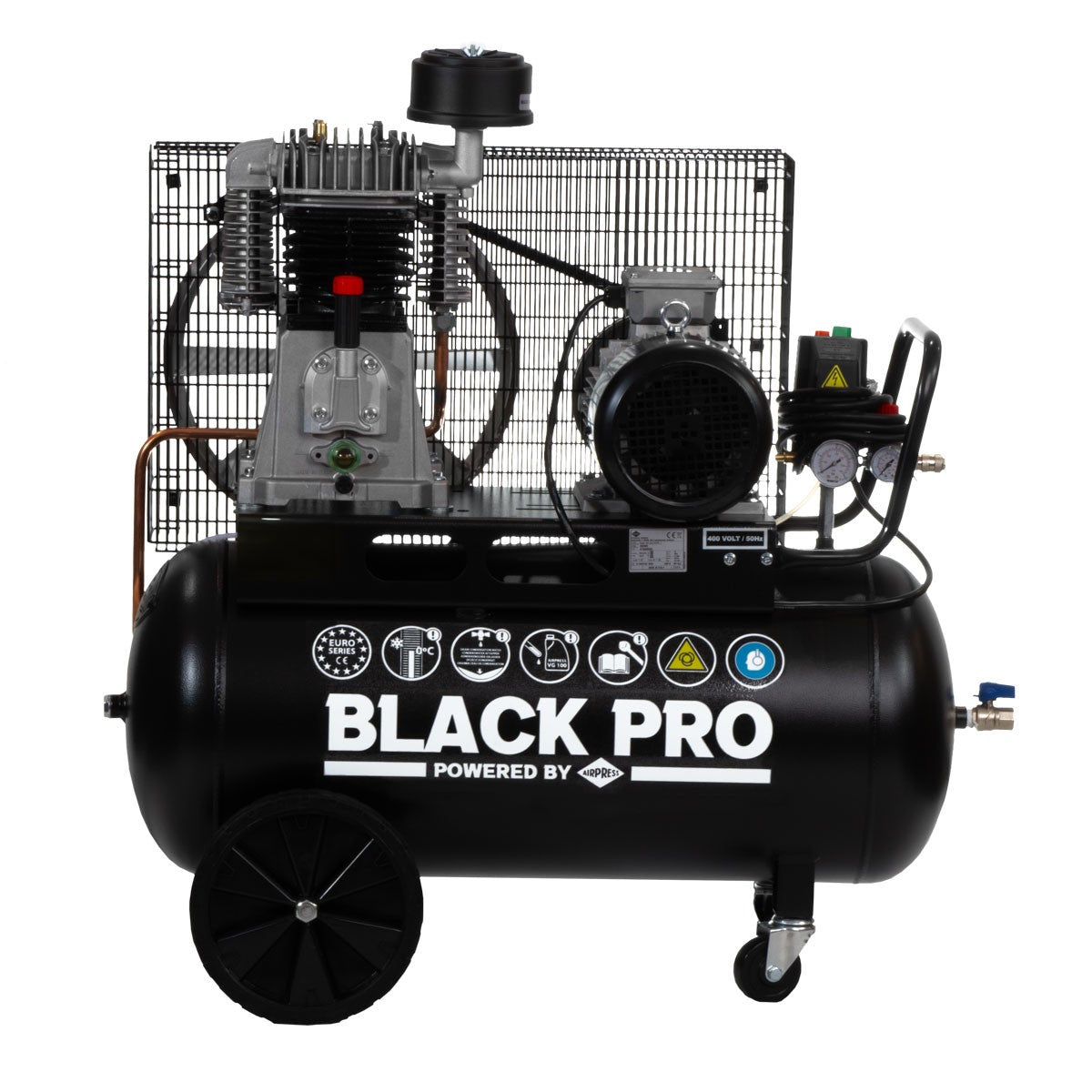 Kompresor Black Pro NB5 11 bar 5.5 hp/4 kW 443.6 l/min 90 l 400V