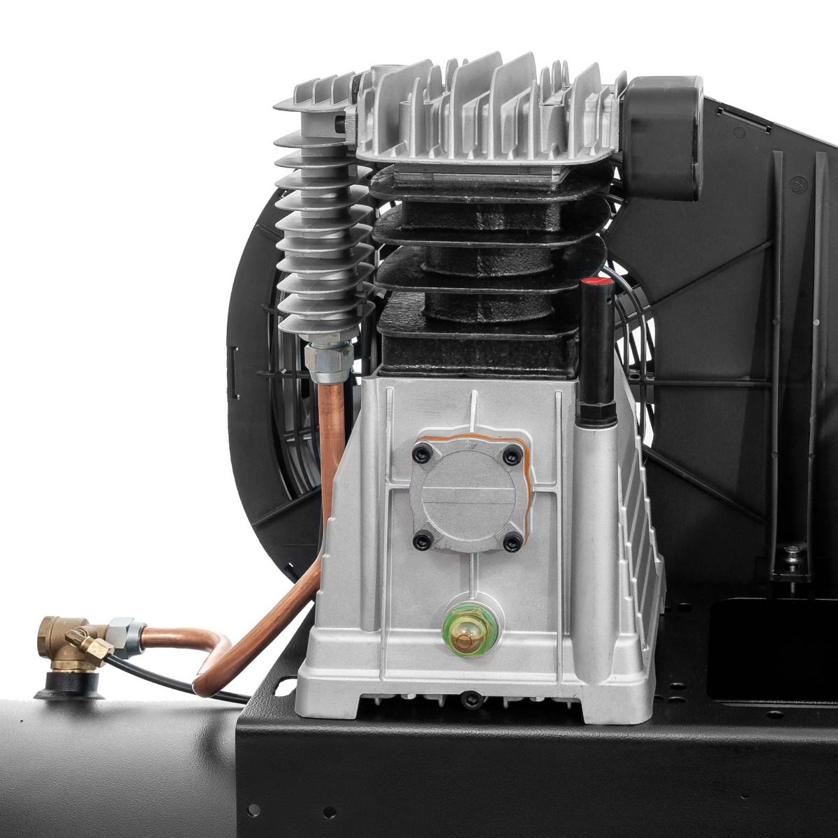 Kompresor dwutłokowy Black Pro B3800B 10 bar 4 KM/3 kW 368.2 l/min 200 l