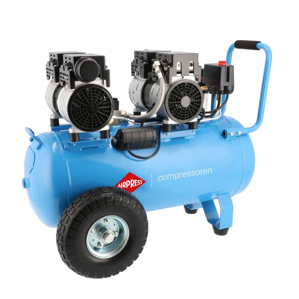 Cichy kompresor bezolejowy LMO 50-270 8 bar 2 KM/1.5 kW 185 l/min 50 l