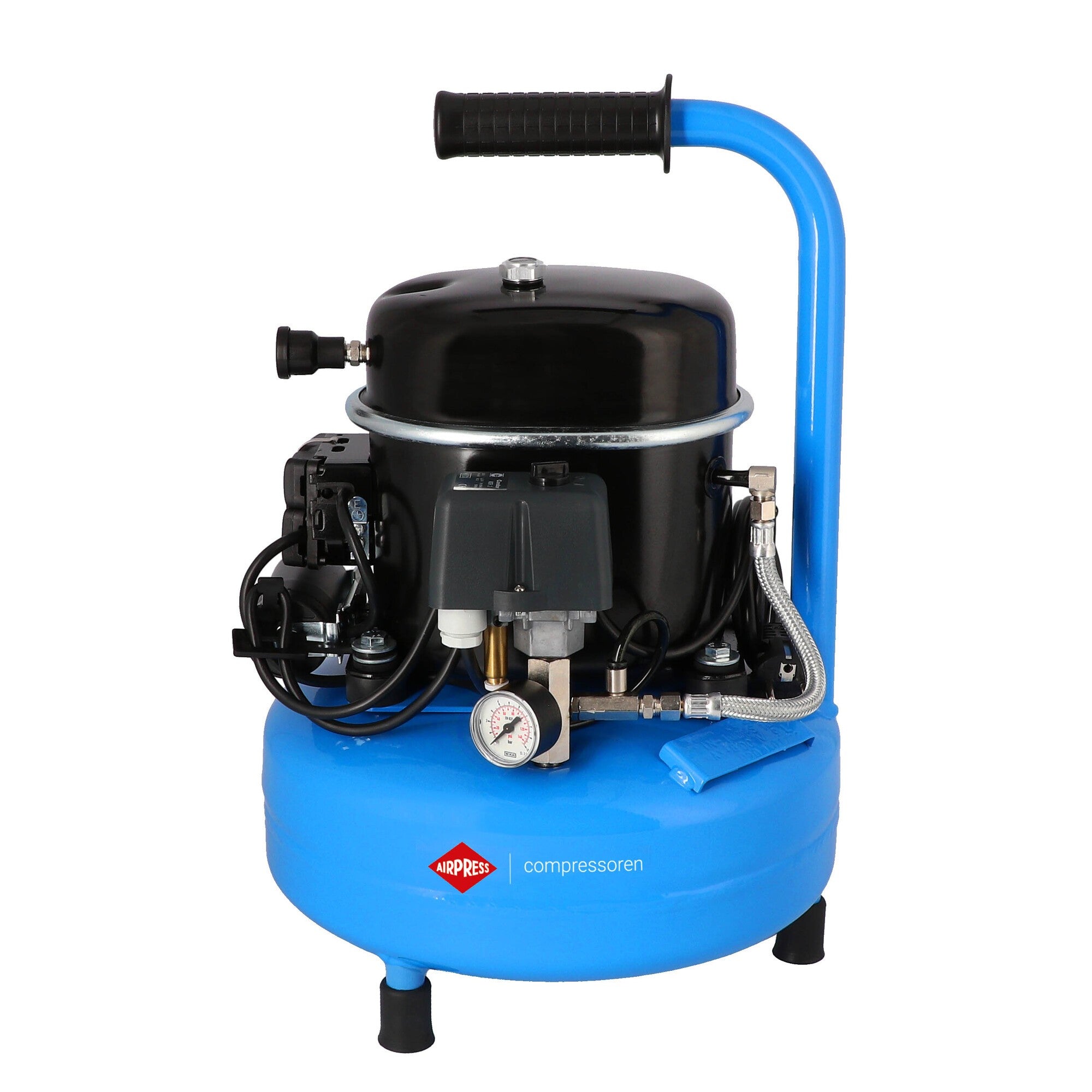 Airpress mały kompresor dwutłokowy L 9-75 8 bar 0.5 KM/0.37 kW 37 l/min 9 l cichy