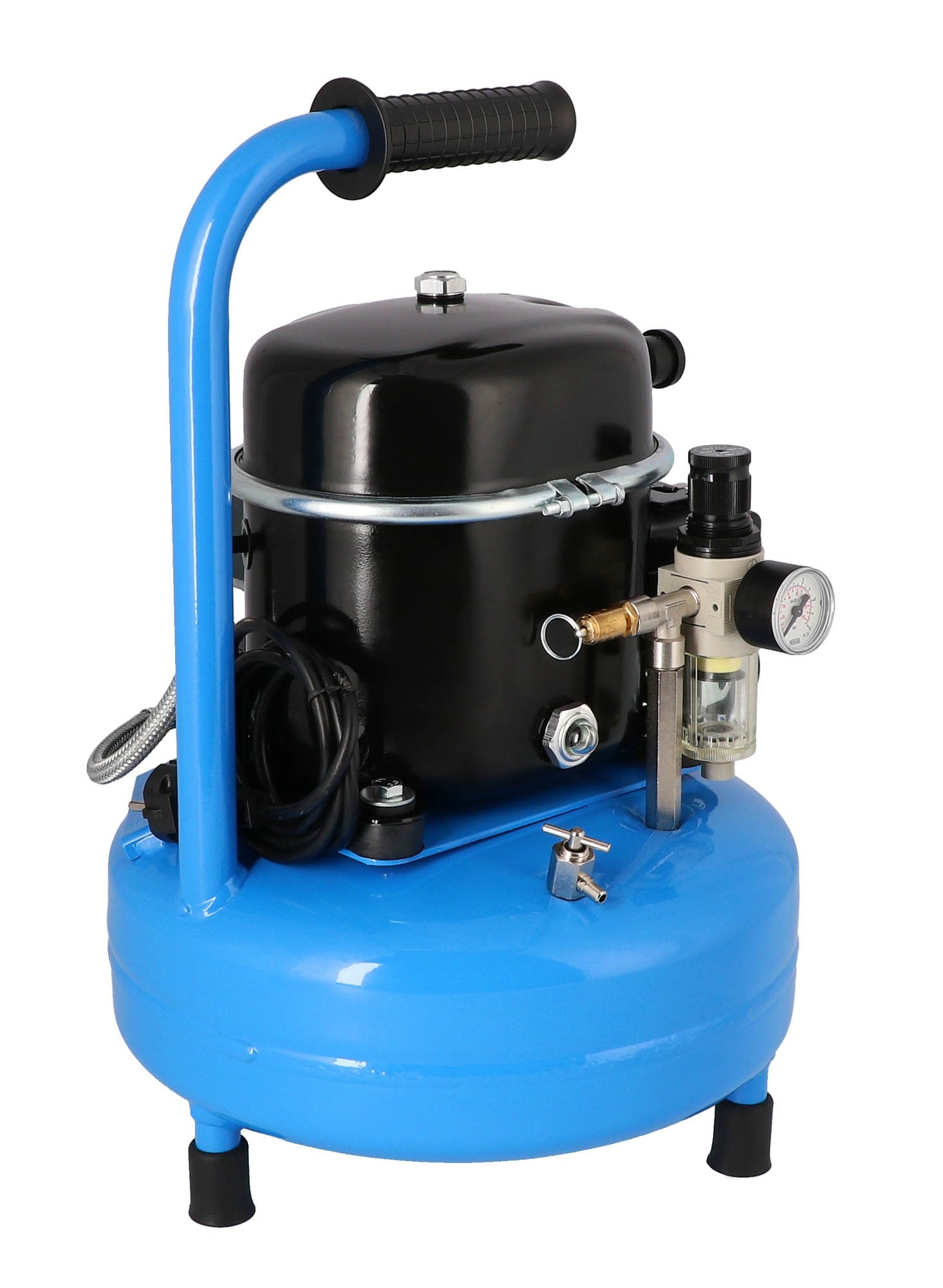 Airpress mały kompresor dwutłokowy L 9-75 8 bar 0.5 KM/0.37 kW 37 l/min 9 l cichy
