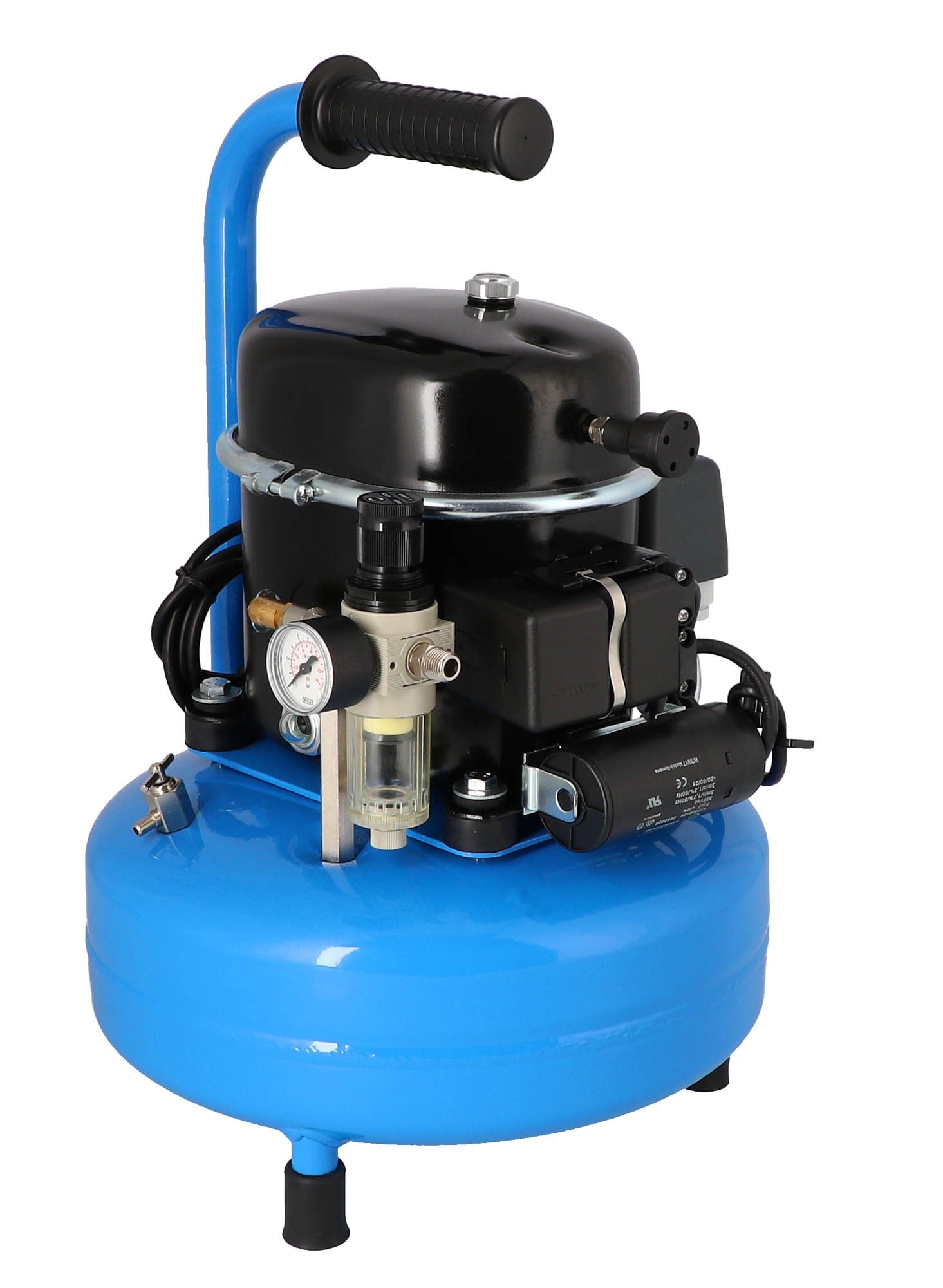 Airpress mały kompresor dwutłokowy L 9-75 8 bar 0.5 KM/0.37 kW 37 l/min 9 l cichy