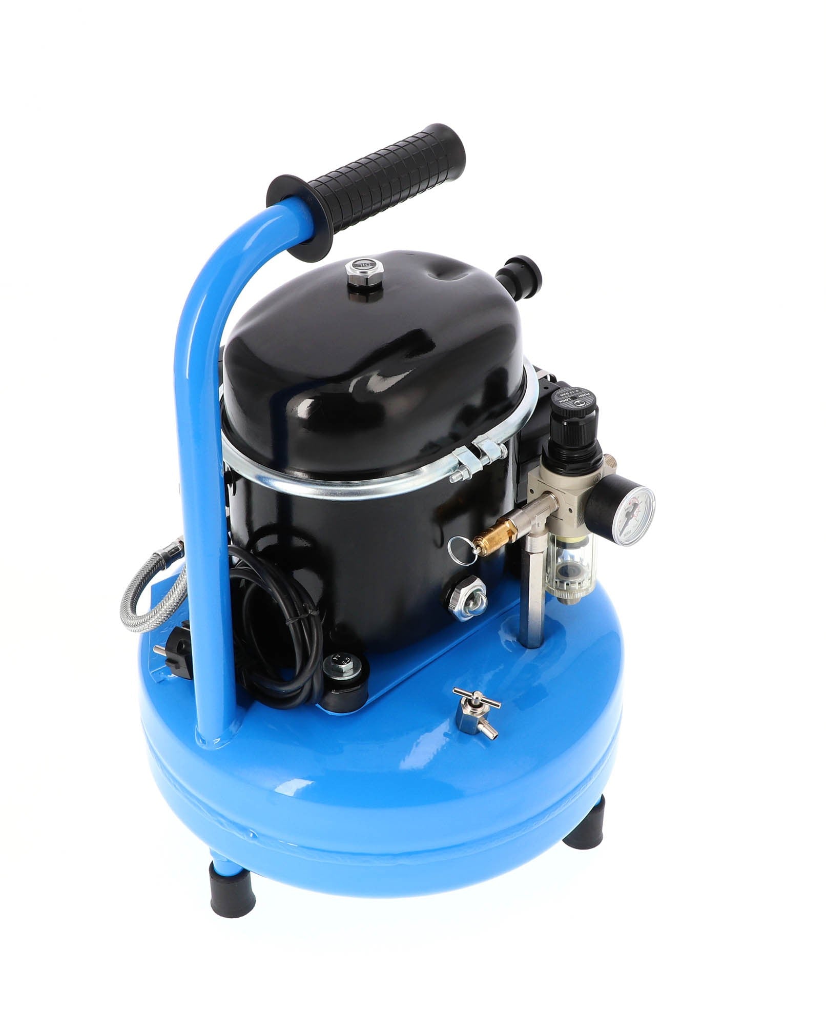 Airpress mały kompresor dwutłokowy L 9-75 8 bar 0.5 KM/0.37 kW 37 l/min 9 l cichy