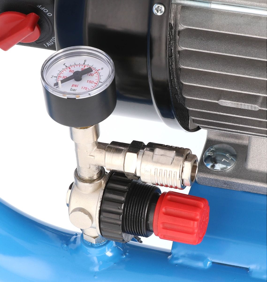 Airpress Mały kompresor bezolejowy dwutłokowy LMO 5-240 10 bar 1.5 KM/1.1 kW 192 l/min 5 l cichy