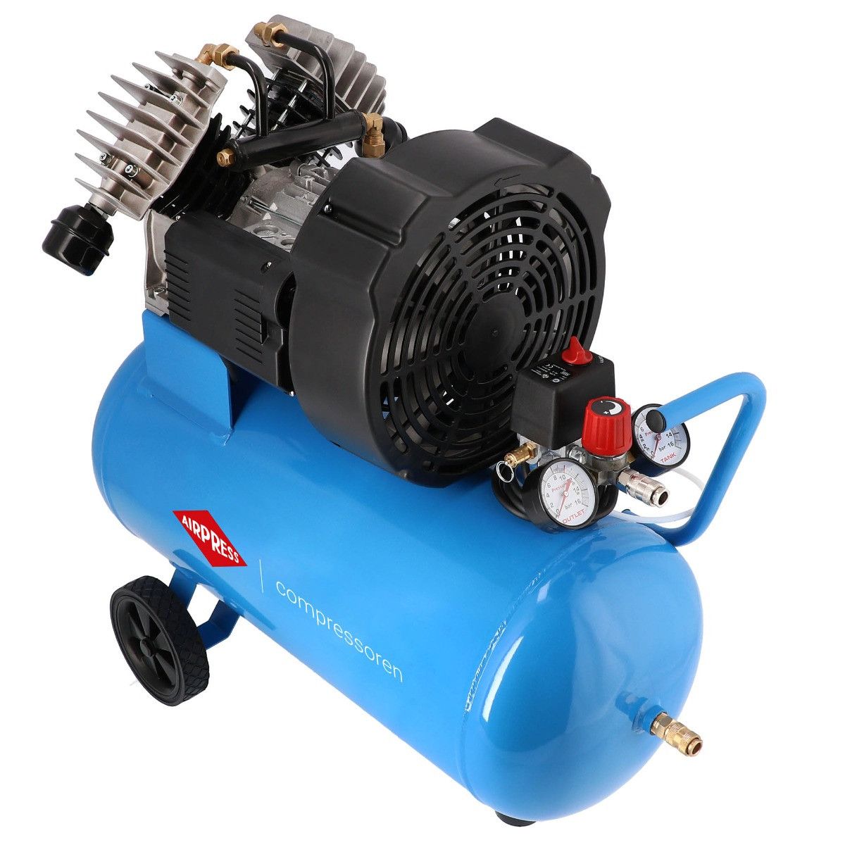 Airpress kompresor dwutłokowy LM 50-410 10 bar 3 KM/2.2 kW 410 l/min 50 l