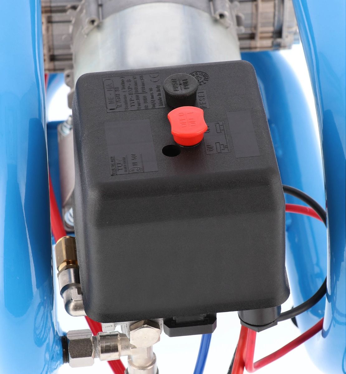 Mały kompresor samochodowy 12V LMO 3-190 8 bar 0.7 KM/0.5 kW 152 l/min 3 l bezolejowy dwutłokowy