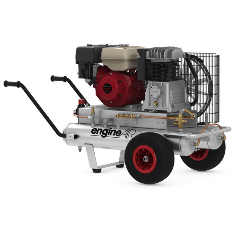 Kompresor spalinowy dwutłokowy BM 17+17/550 (Honda GX270) 10 bar 8.4 KM/6.3 kW 403 l/min 2x17 l