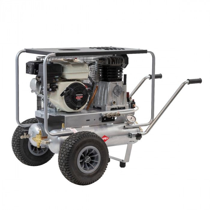 Kompresor spalinowy dwutłokowy BM 17+17/550 (Honda GX270) 10 bar 8.4 KM/6.3 kW 403 l/min 2x17 l