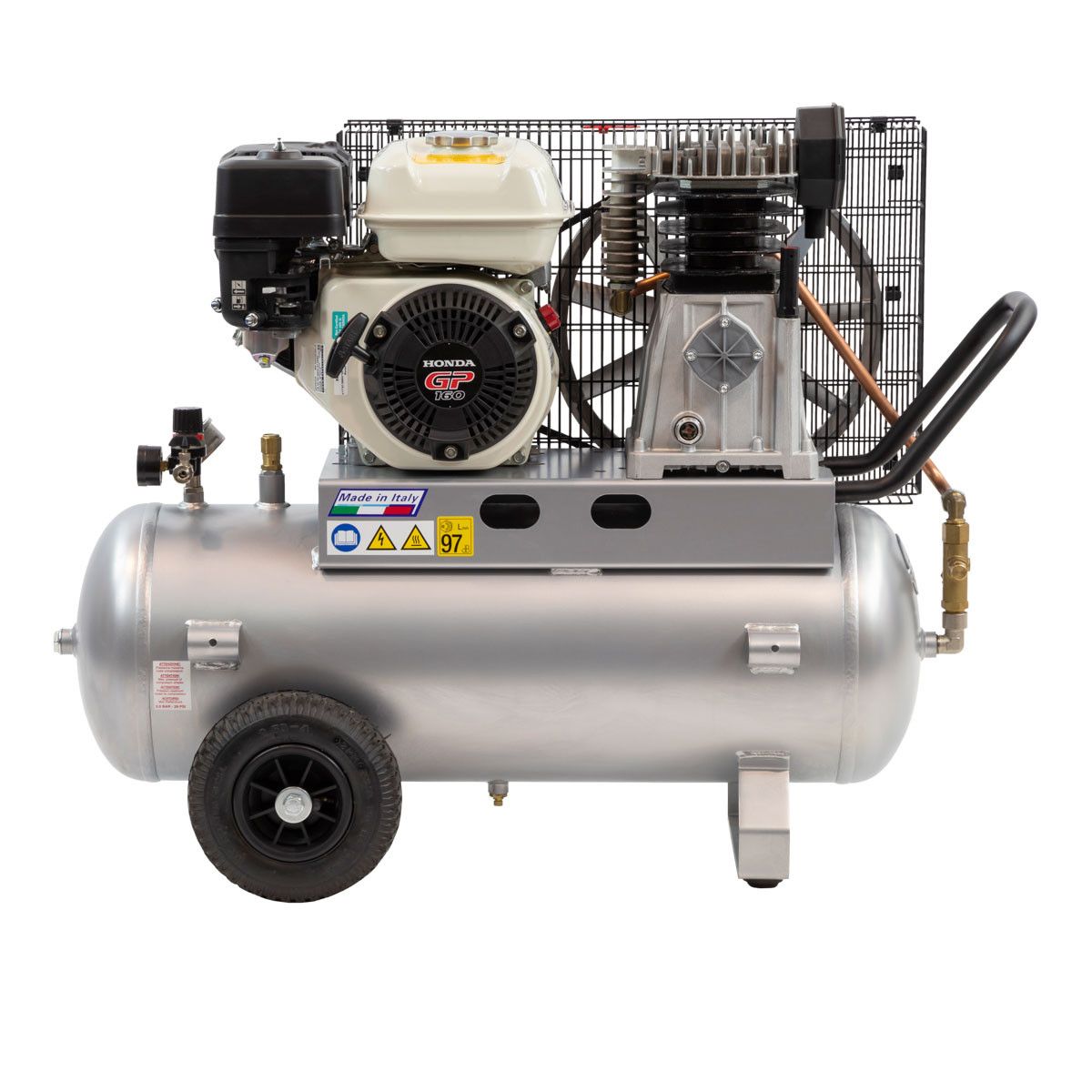 Kompresor spalinowy dwutłokowy BM 50/410 (Honda GP160) 10 bar 4.8 KM/3.6 kW 247 l/min 50 l