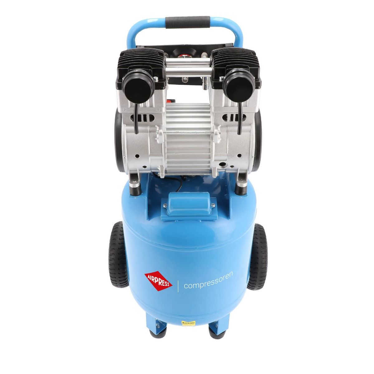 Cichy kompresor bezolejowy dwutłokowy pionowy 8 bar 2 KM/1.5 kW 150 l/min 38 l LMVO L40-250