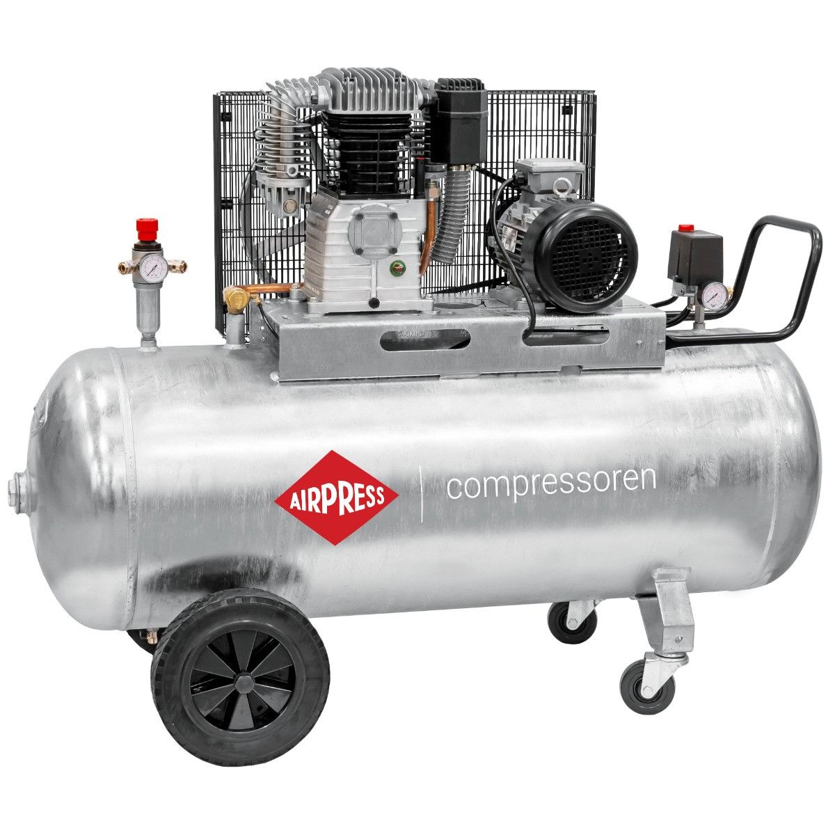 Airpress kompresor dwutłokowy G 700-300 Pro 11 bar 5.5 KM/4 kW 400V 662 l/min 270 l galwanizowany