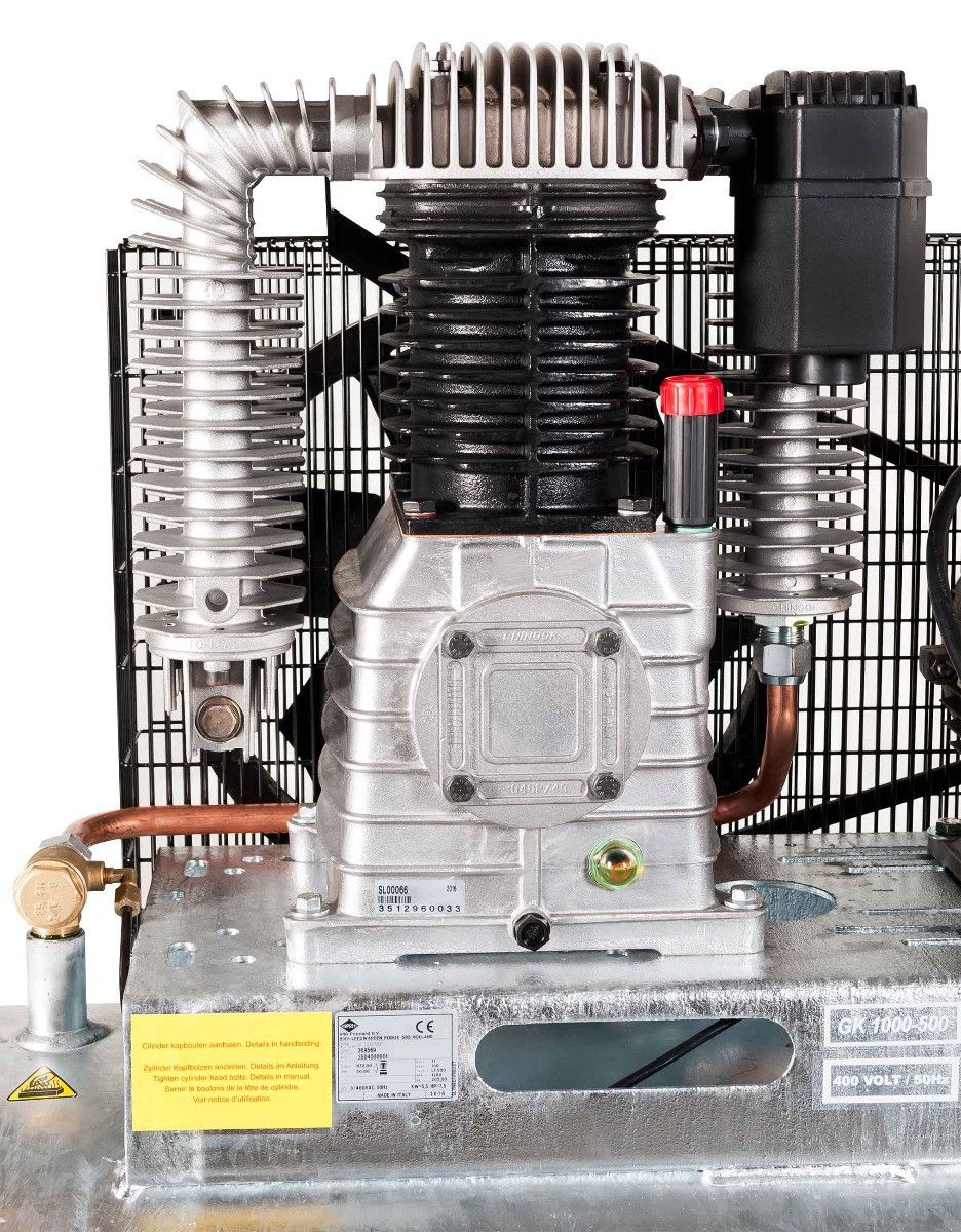 Airpress kompresor dwutłokowy G 1000-500 Pro 11 bar 7.5 KM/5.5 kW 400V 872 l/min 500 l galwanizowany