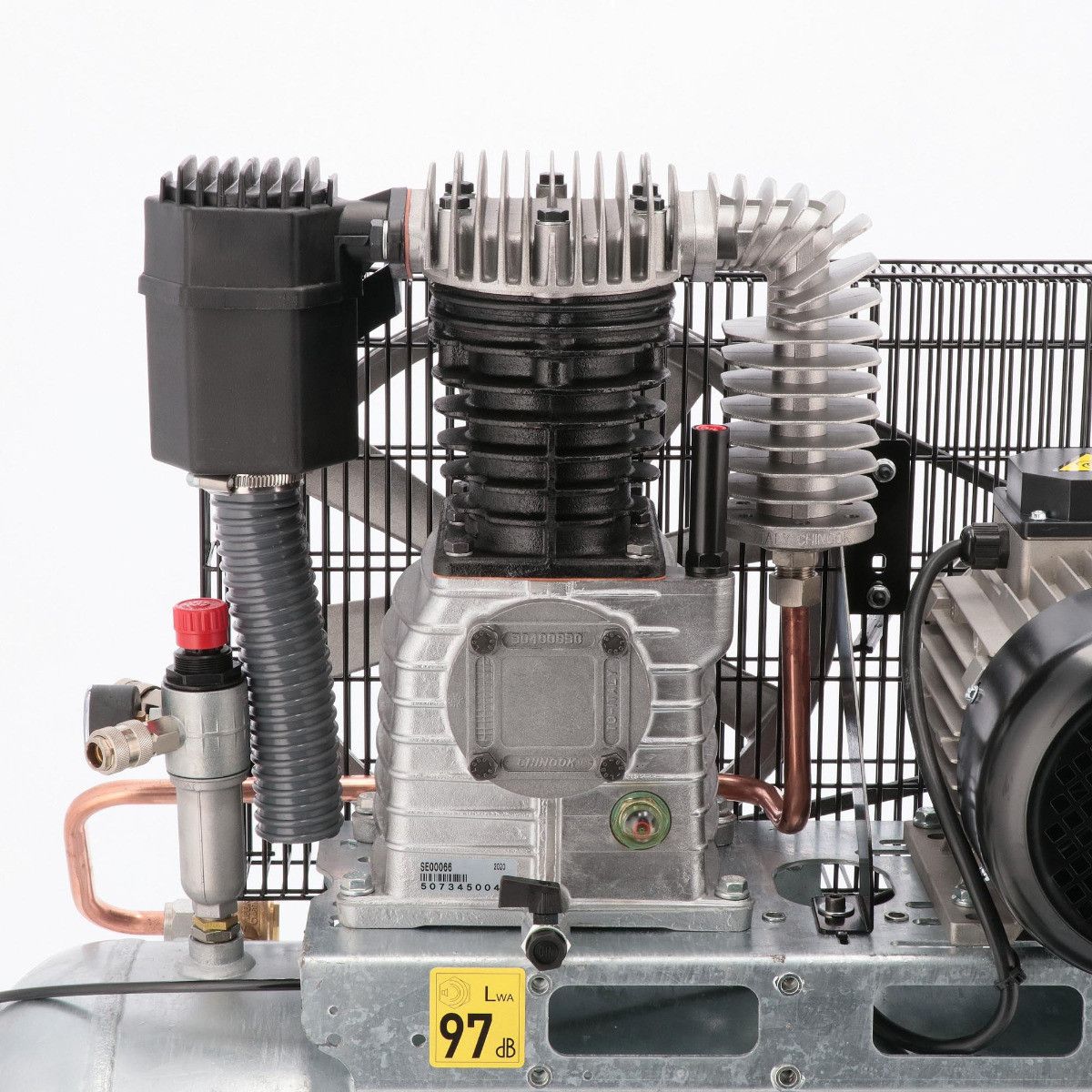 Airpress kompresor dwutłokowy G 625-90 Pro 10 bar 4 KM/3 kW 400V 539 l/min 90 l galwanizowany