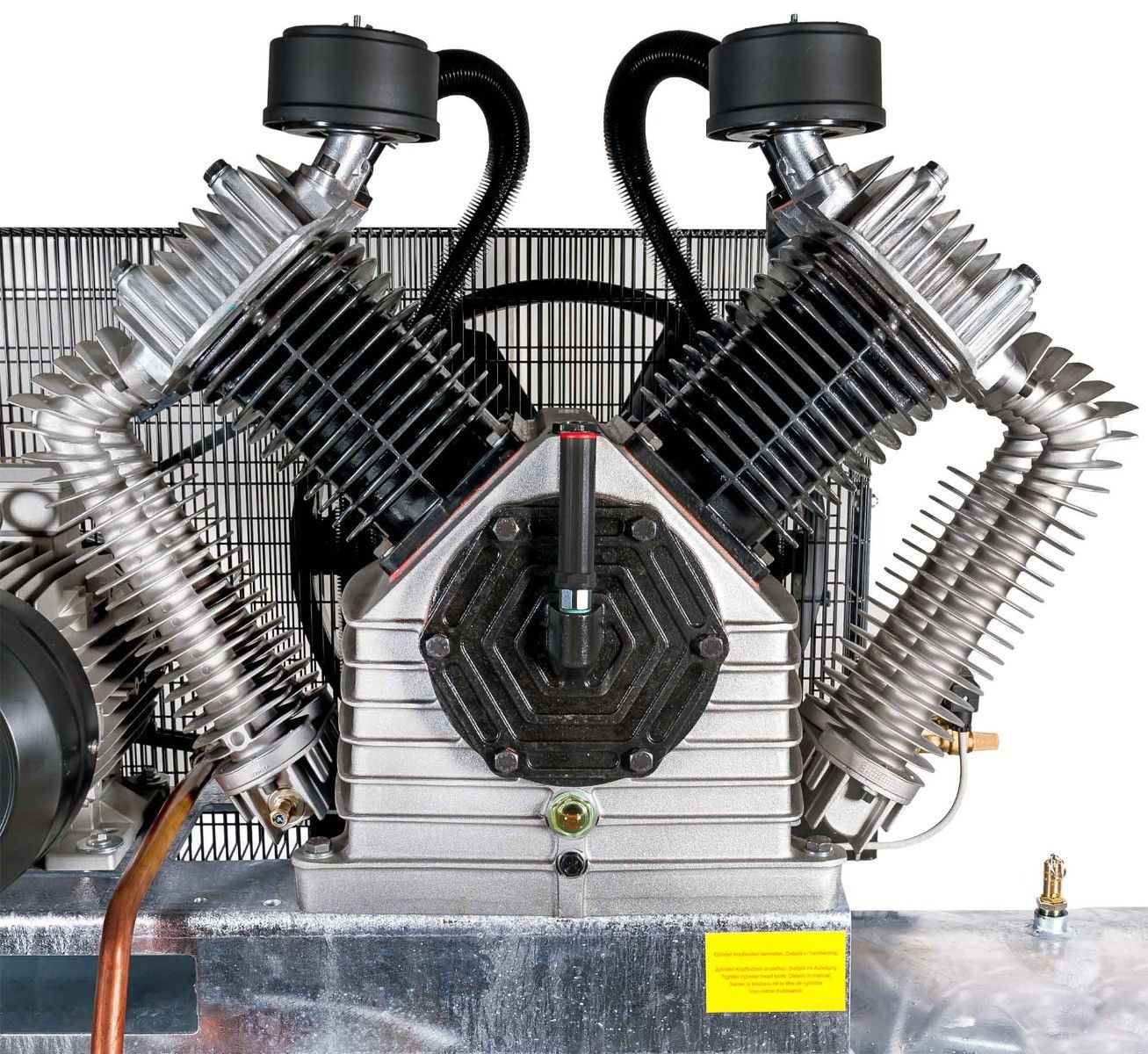 Airpress kompresor G 2500-500 SD Pro 11 bar 20 KM/15 kW 400V 2148 l/min 500 l galwanizowany - połączenie gwiazda-trójkąt