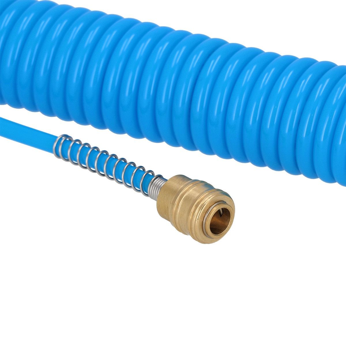 Wąż pneumatyczny spiralny PU uzbrojony 5 m fi 8 x 5 mm
