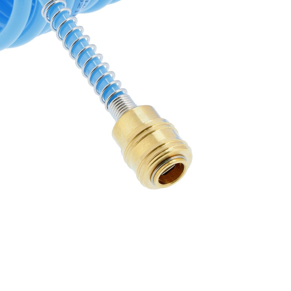 Wąż pneumatyczny spiralny PU uzbrojony 15 m fi 8 x 5 mm