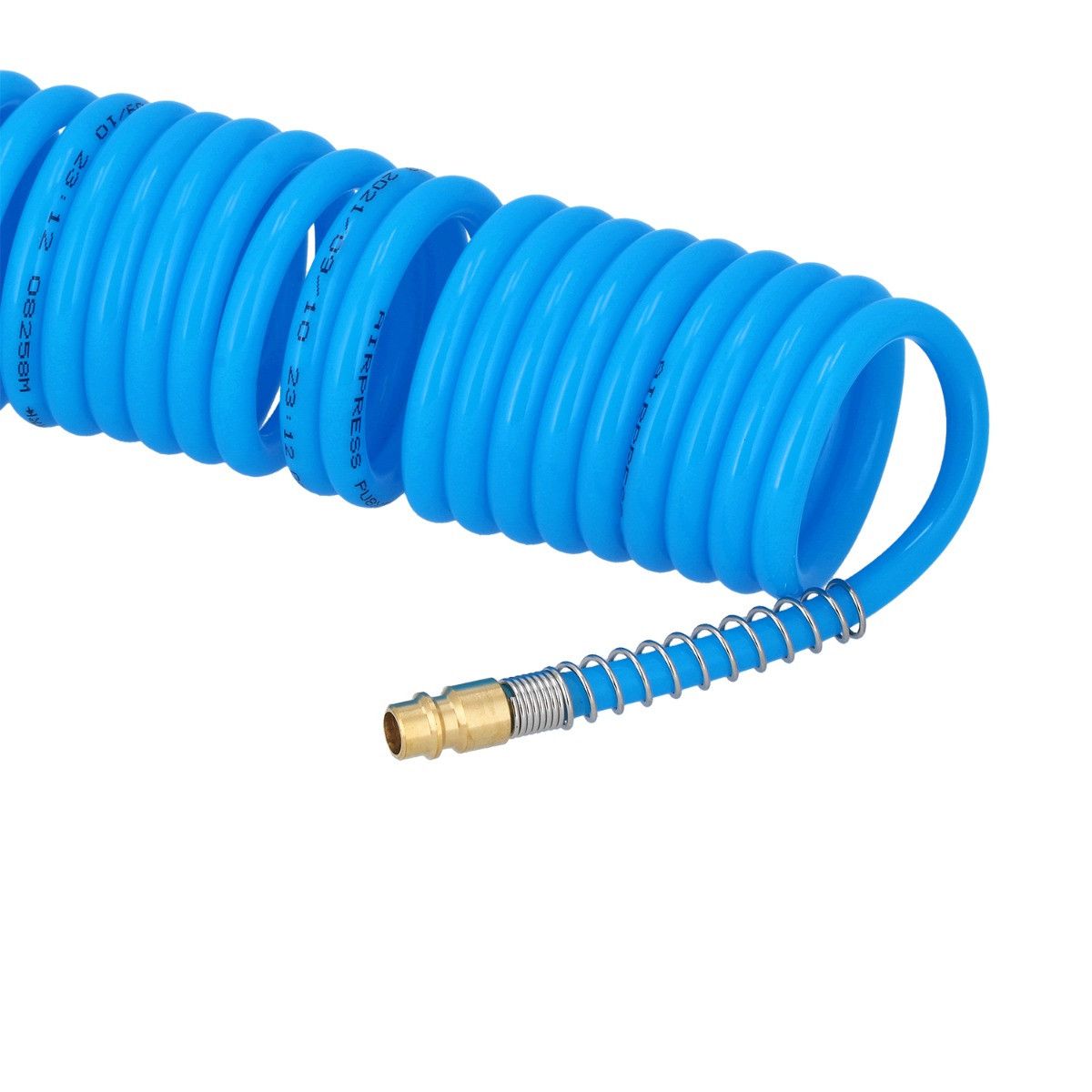 Wąż pneumatyczny spiralny PU uzbrojony 15 m fi 8 x 5 mm