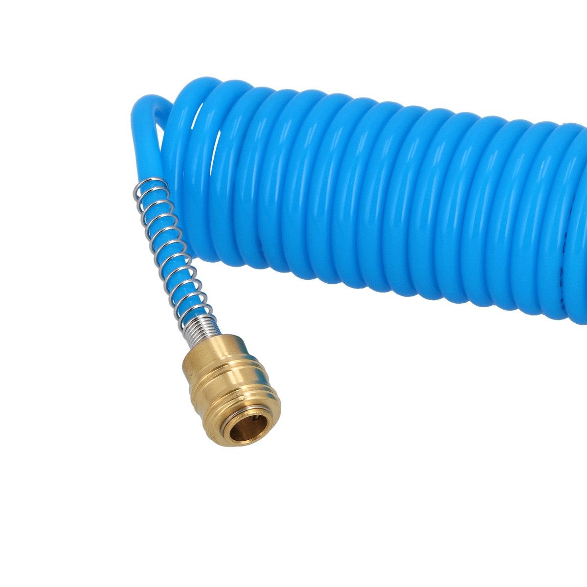 Wąż pneumatyczny spiralny PU uzbrojony 15 m fi 8 x 5 mm