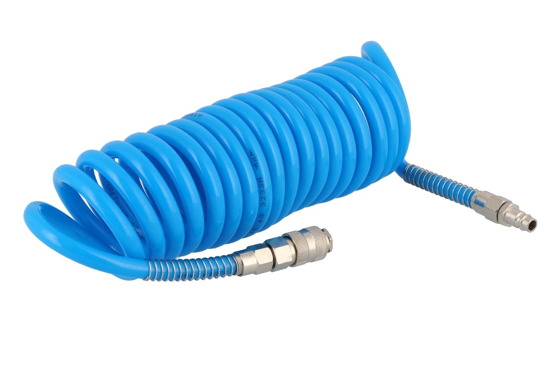 Wąż pneumatyczny spiralny PU uzbrojony 5 m fi 12 x 8 mm
