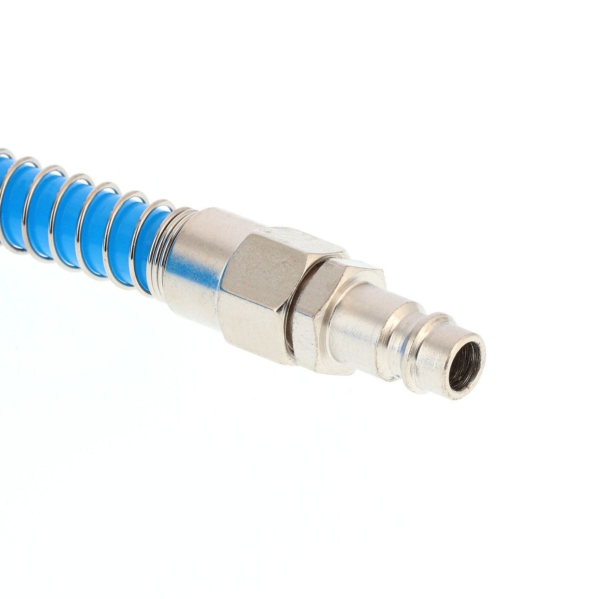 Wąż pneumatyczny spiralny PU uzbrojony 5 m fi 12 x 8 mm