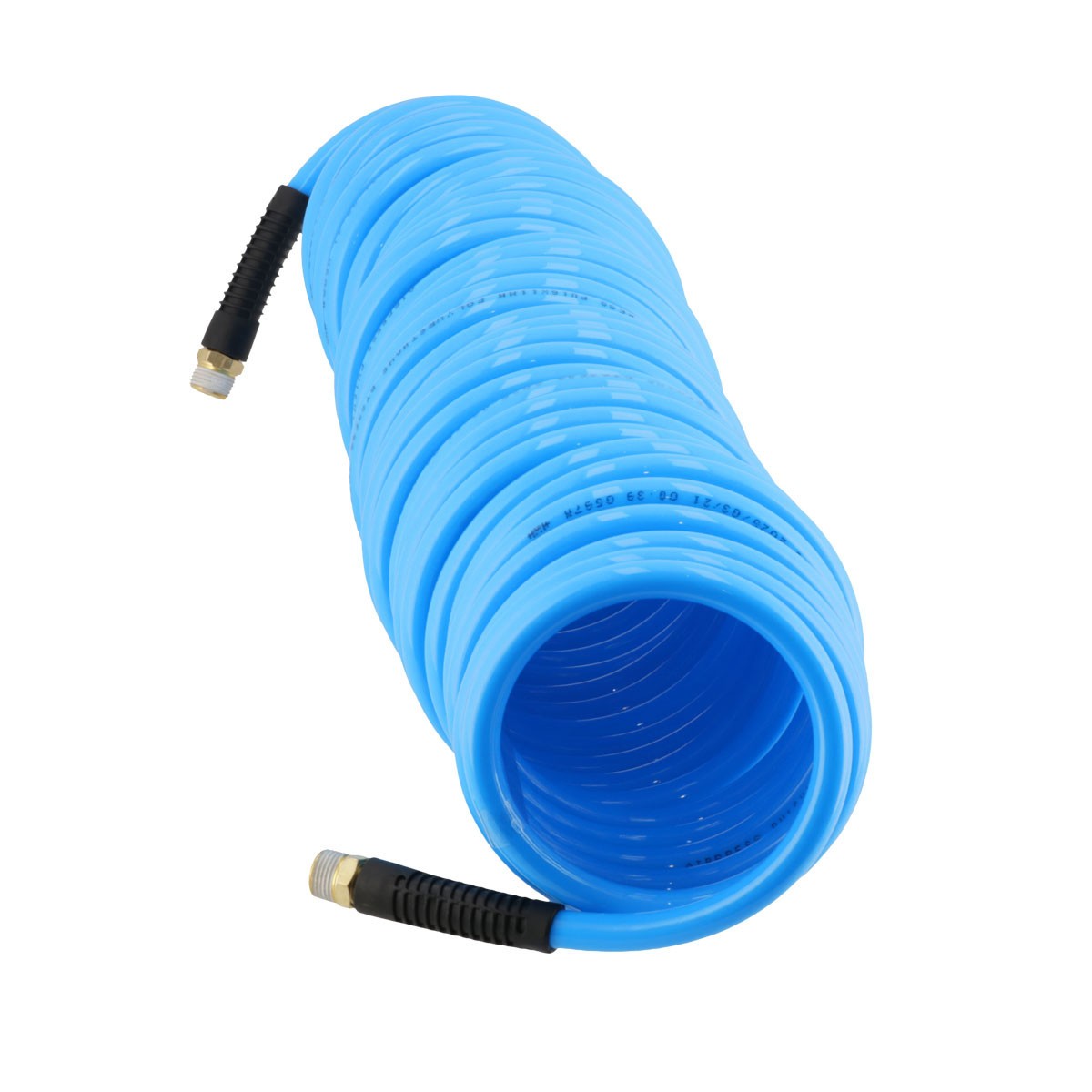 Wąż pneumatyczny spiralny PU uzbrojony 15 m fi 16 x 12 mm