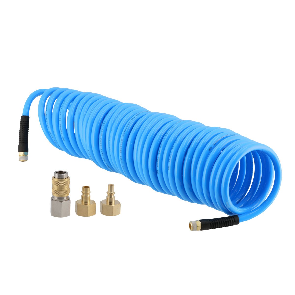 Wąż pneumatyczny spiralny PU uzbrojony 15 m fi 16 x 12 mm