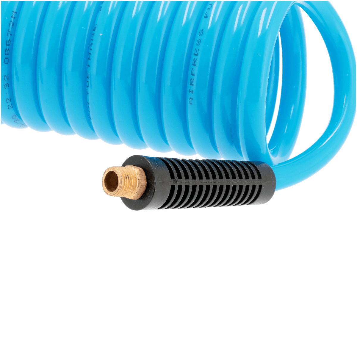Wąż pneumatyczny spiralny PU uzbrojony 5 m fi 8 x 12 mm 1/4" 10 bar