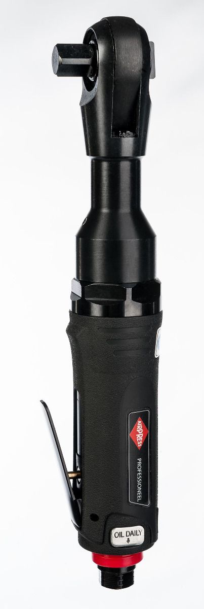Pneumatyczna grzechotka 1/2" Airpress, czarna, wlot powietrza na dole i dźwignia