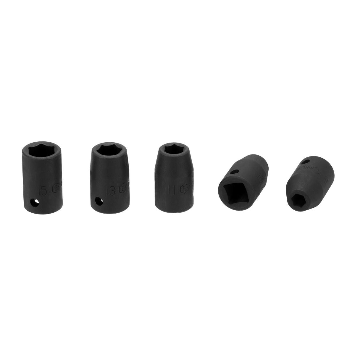 Klucz udarowy pneumatyczny 1/2" Airpress + nasadki udarowe (10 sztuk) - zestaw do kół