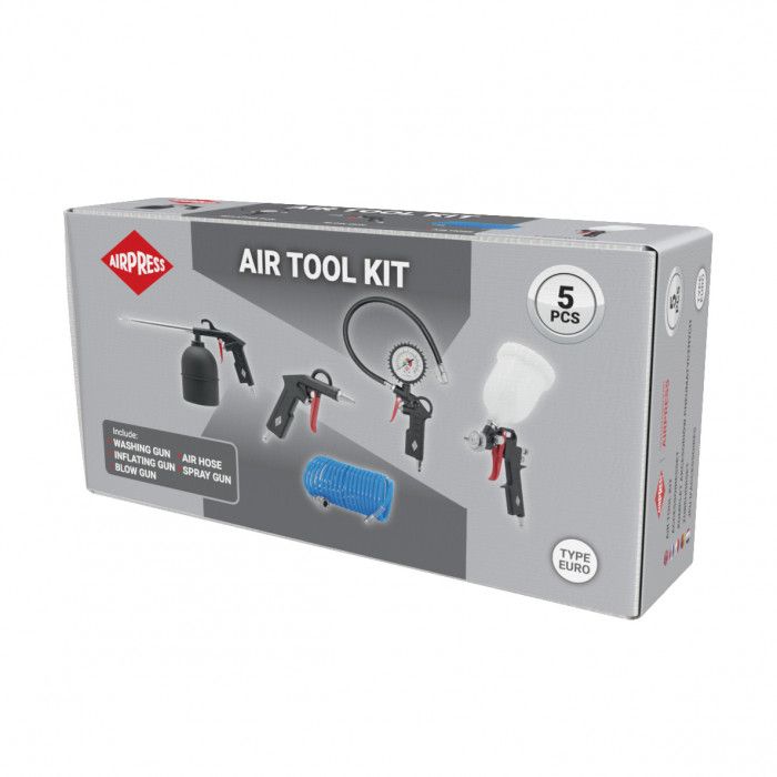 Zestaw pneumatyczny Airpress Air Tool Kit 5 elementów w pudełku