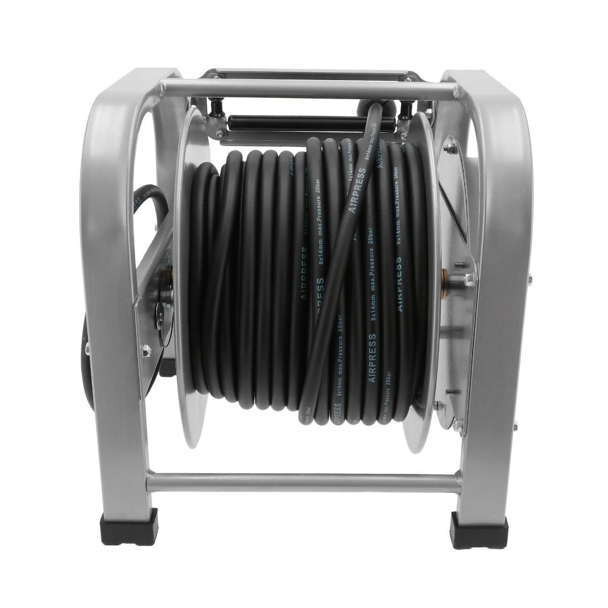 Wąż pneumatyczny na bębnie automatyczny podłogowy 1/4" 30 m 8 x 14 mm 20 bar