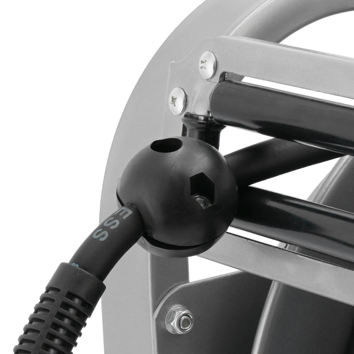 Wąż pneumatyczny na bębnie automatyczny podłogowy 1/4" 30 m 8 x 14 mm 20 bar