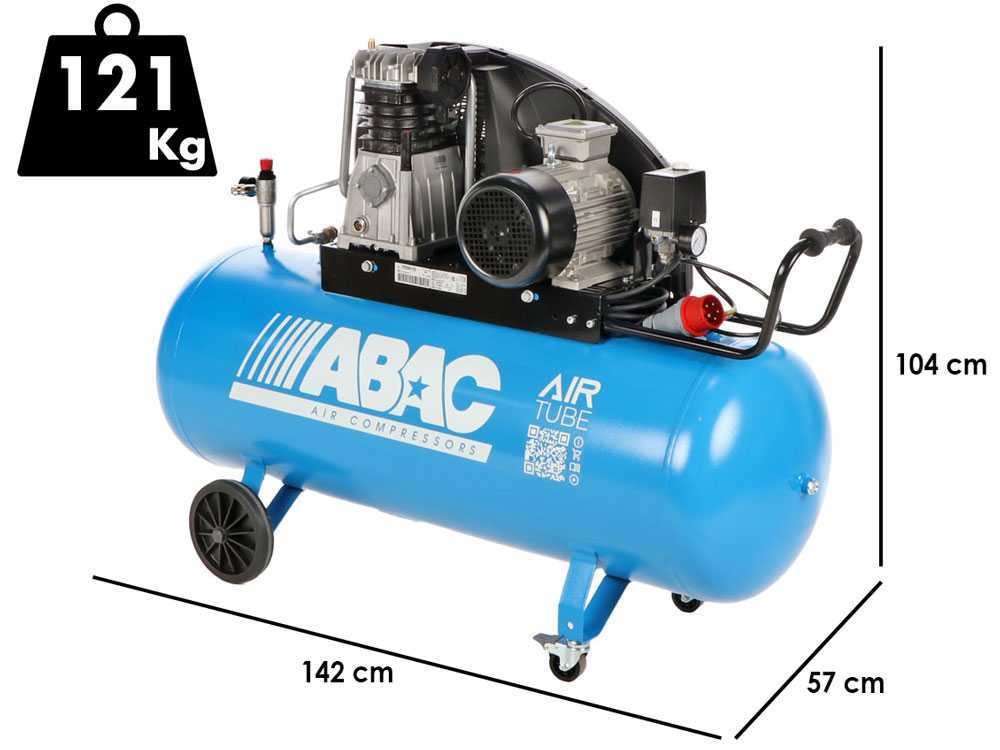 Kompresor Dwutłokowy ABAC PRO EXP A39B 200 CT3 (4116024152, 4116024283)| 10 bar | 3.0KM/2.2kW | 393l/min | 200l | 400V