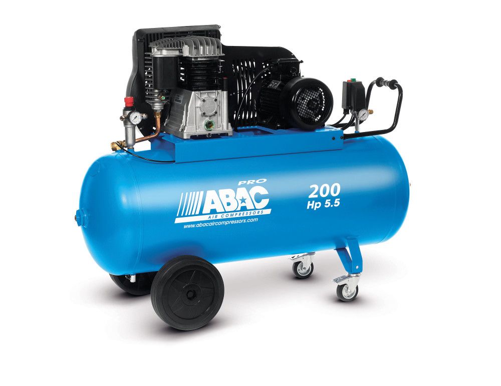 Kompresor dwutłokowy ABAC PRO B5900B/200 CT5.5 | 11 bar | 5.5 KM/4 kW | 653 l/min | 200 l | 400V