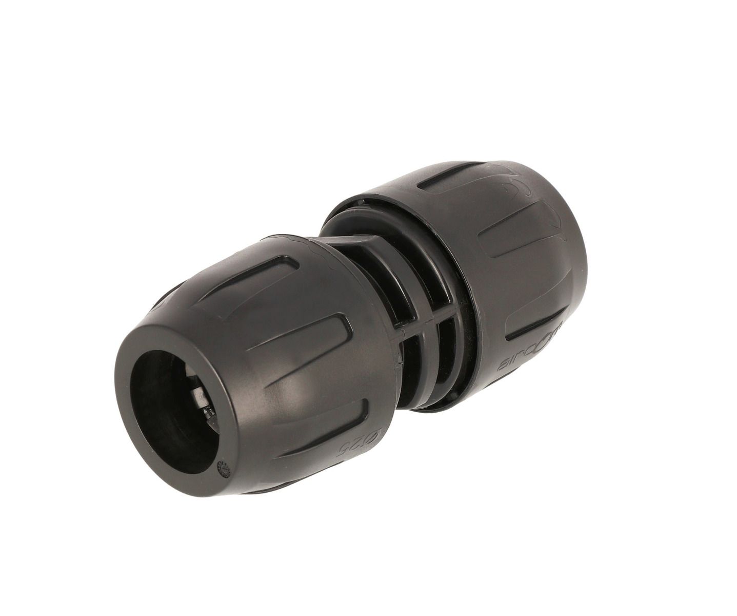 Złączka pneumatyczna z polimeru 40 mm, czarny łącznik do rur