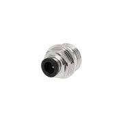 Złączka pneumatyczna wtykowa prosta 8 mm, czarny wkład i gwint zewnętrzny 1/2"