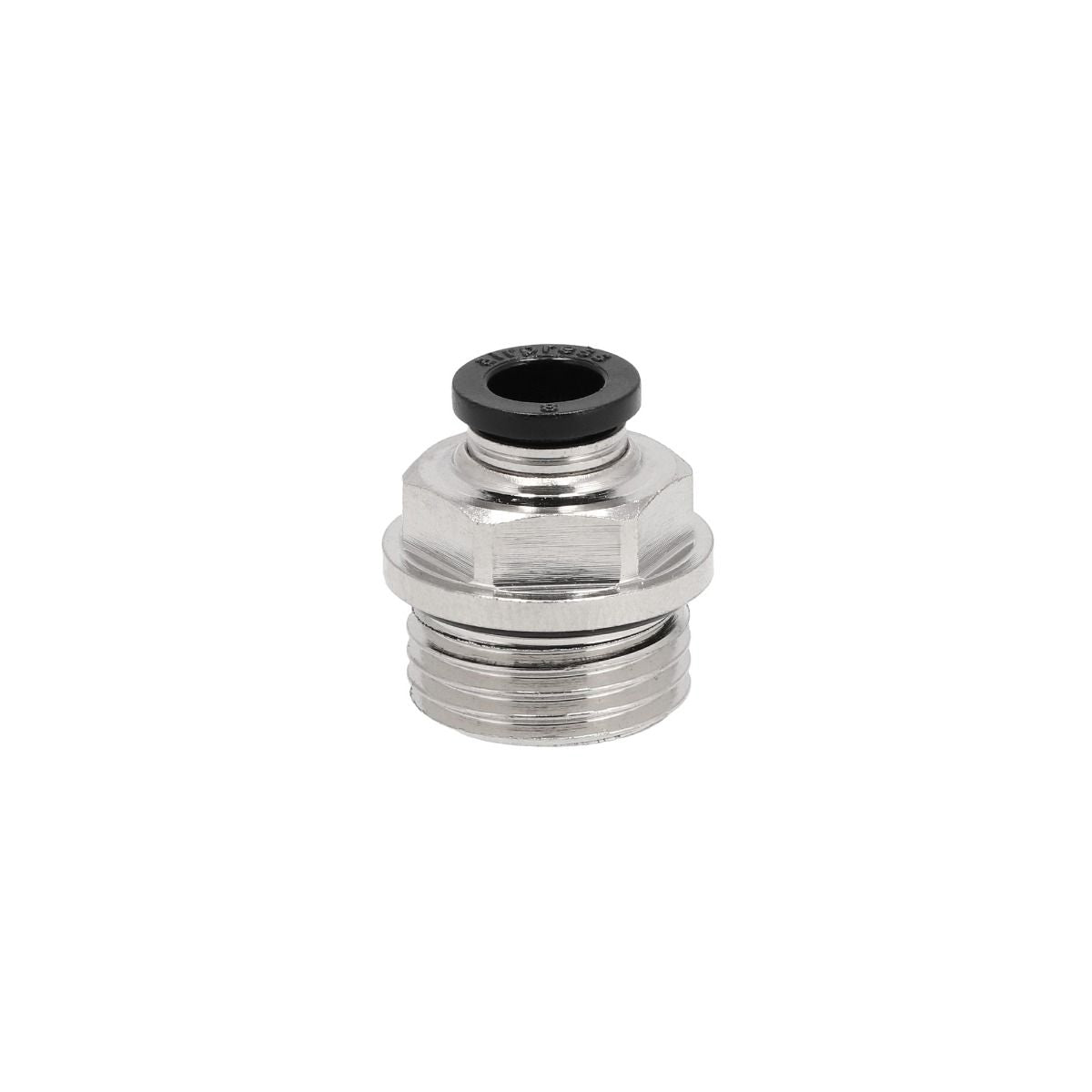 Złączka pneumatyczna wtykowa prosta 8 mm, gwint 1/2" GZ, czarna uszczelka