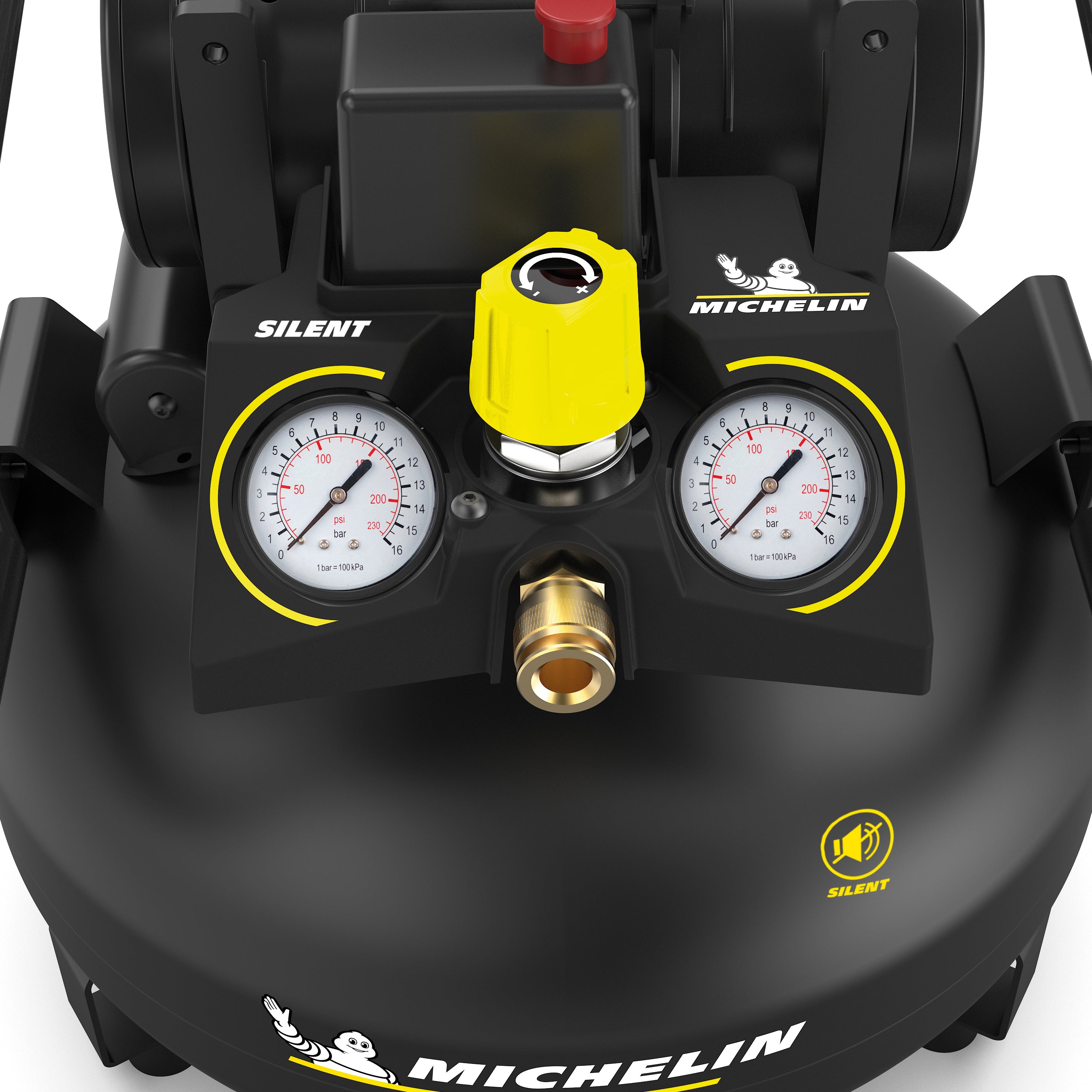 MICHELIN cichy kompresor bezolejowy pionowy MX POP AIR 22-1,5 | 22 l | 8bar