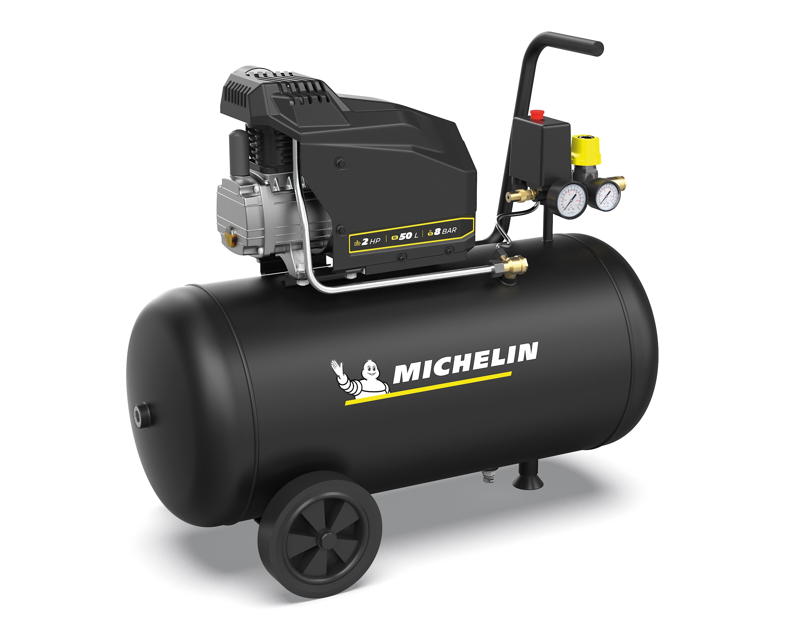 MICHELIN kompresor tłokowy MX POP AIR 50-2 L | 50 l| 195 l/min | 8 bar
