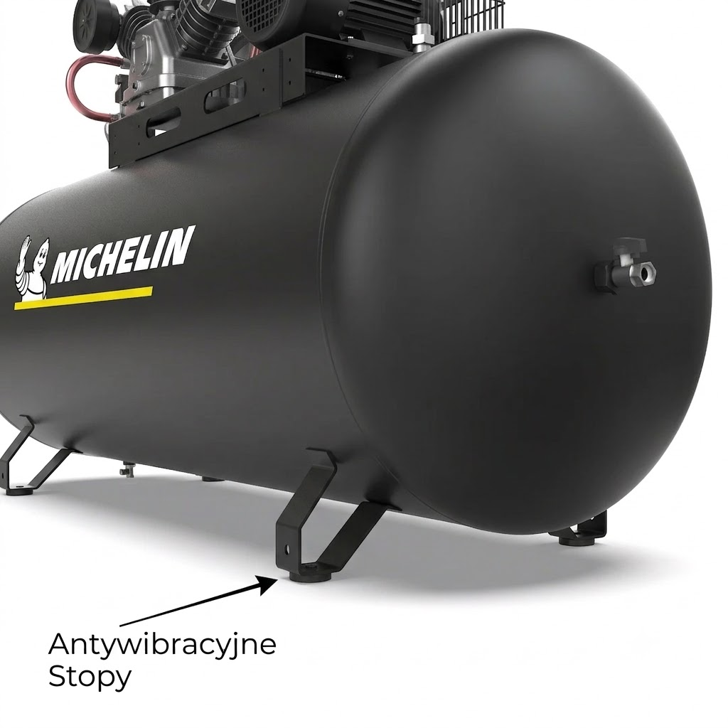 Kompresor dwutłokowy MICHELIN MX CLASSIC PRO 500F-7,5T 10 Bar 7.5 KM/5.5 kW 860 l/min 500 l